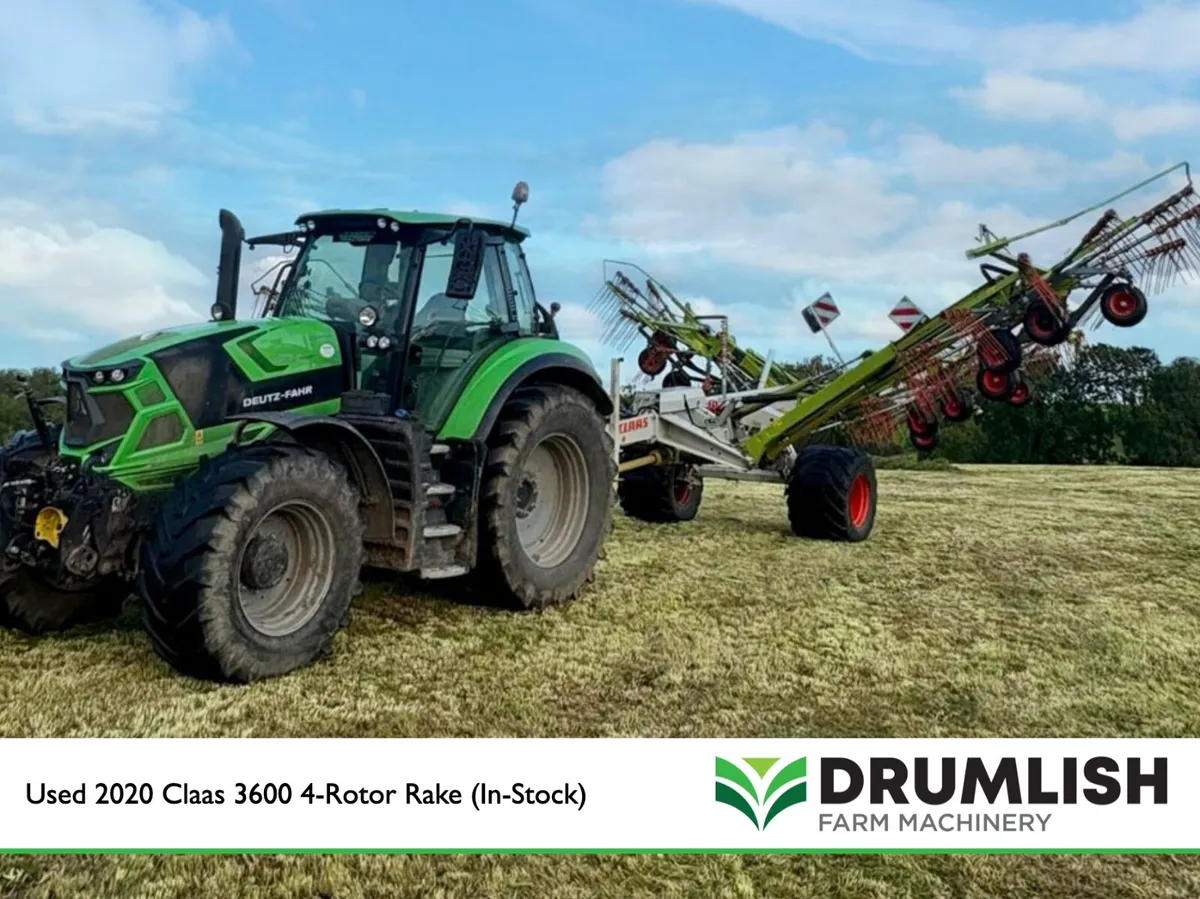 Used 2020 Claas 3600 4-Rotor Rake (In-Stock) - Image 2