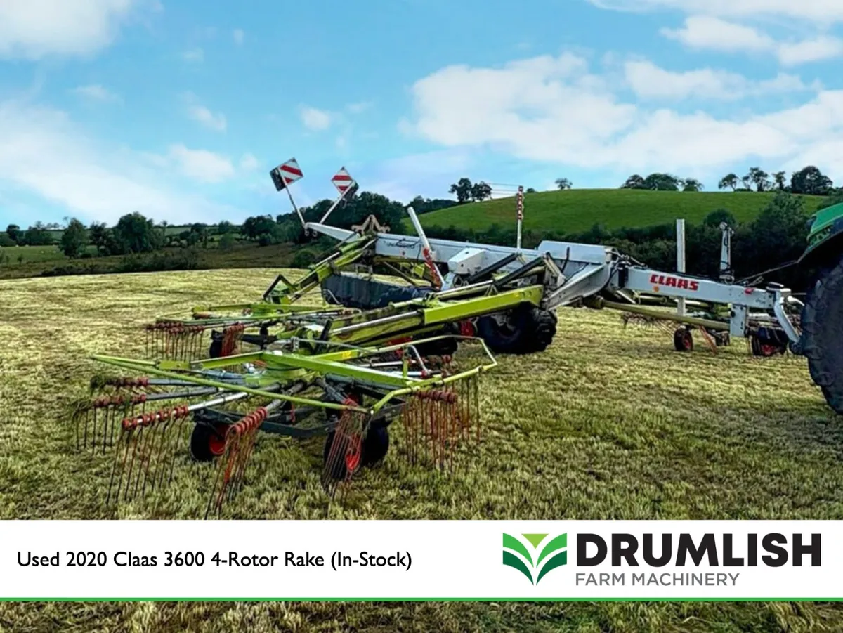 Used 2020 Claas 3600 4-Rotor Rake (In-Stock) - Image 4