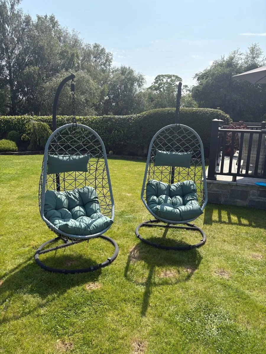 2 Egg Chairs (Delivery Available) - Image 1