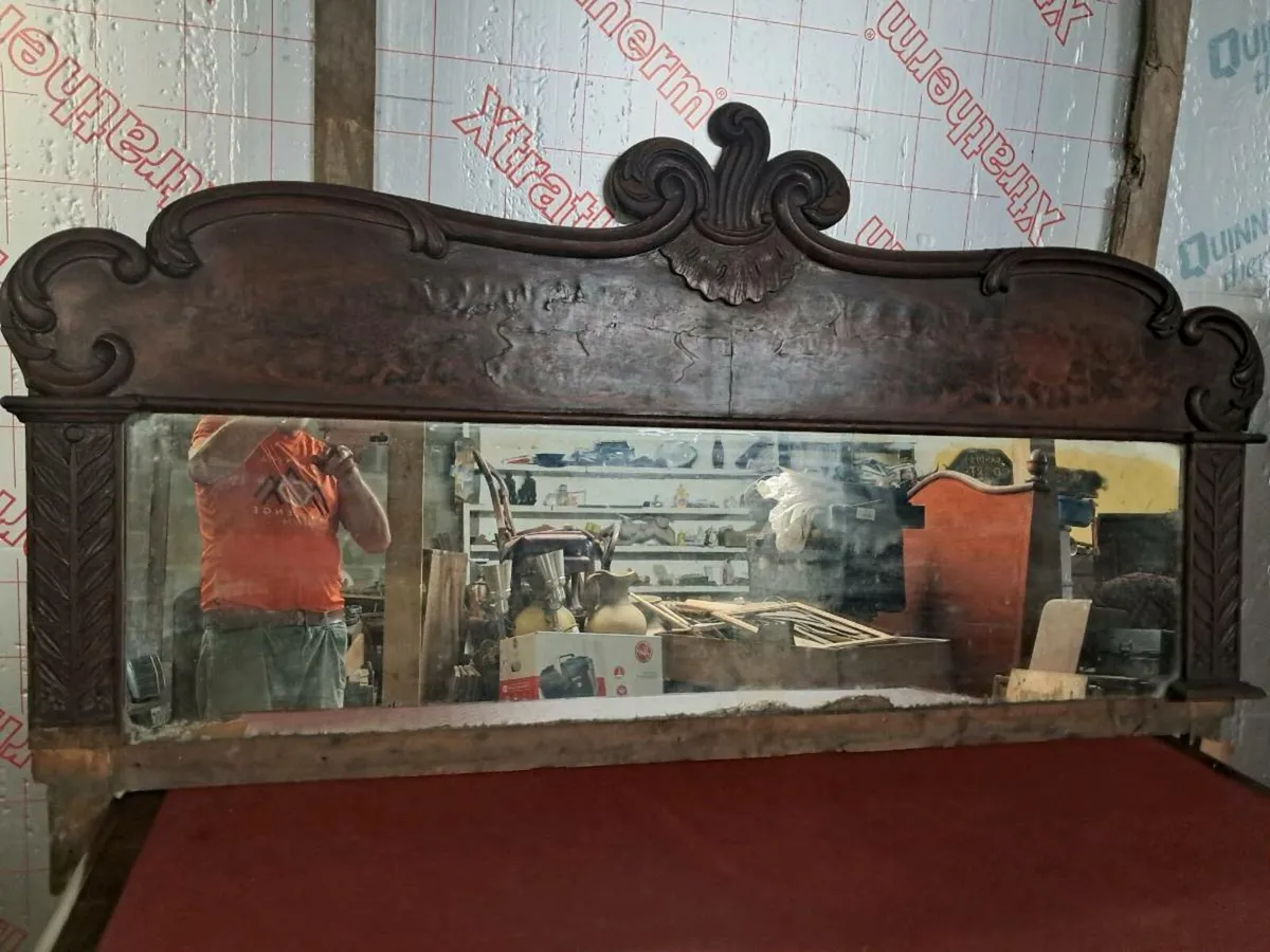 Long old mirror early 1800s or older - Image 3