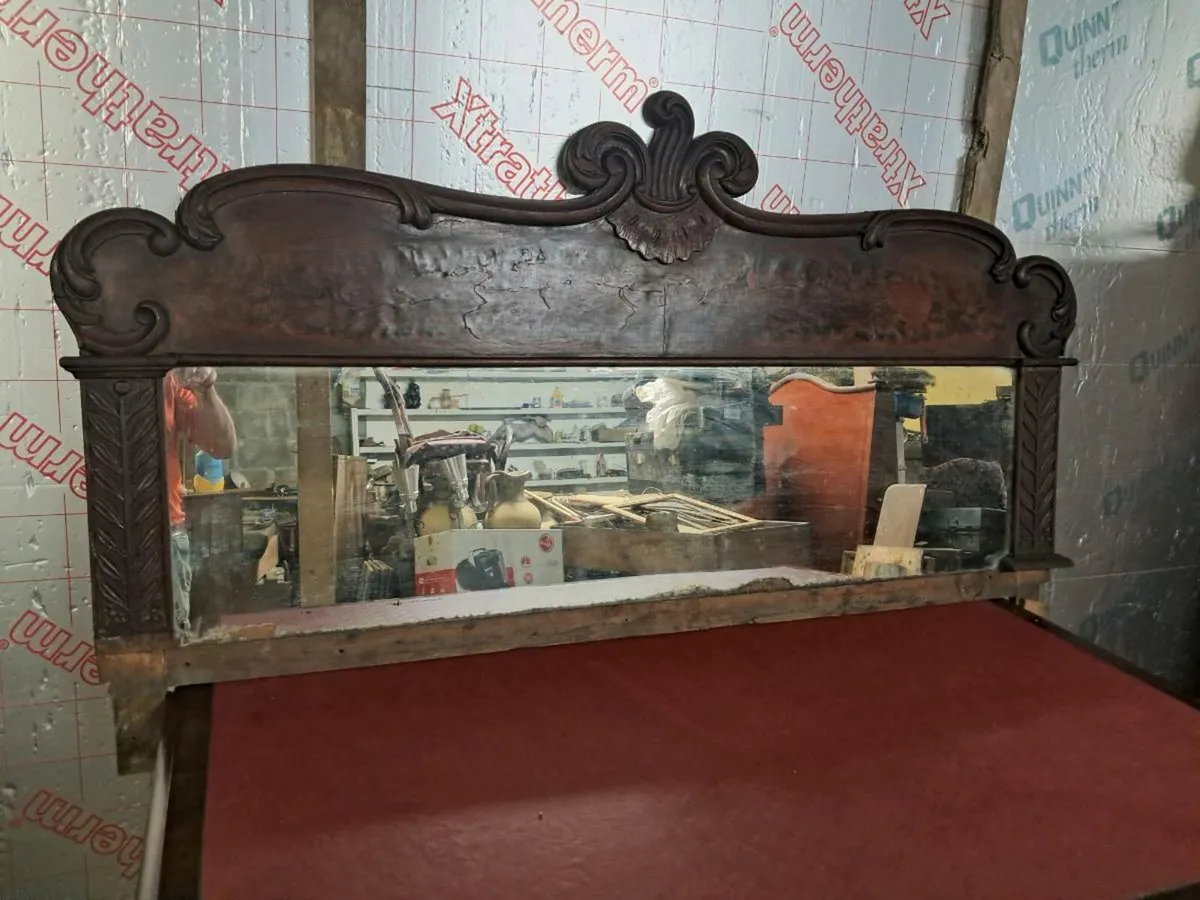 Long old mirror early 1800s or older - Image 1