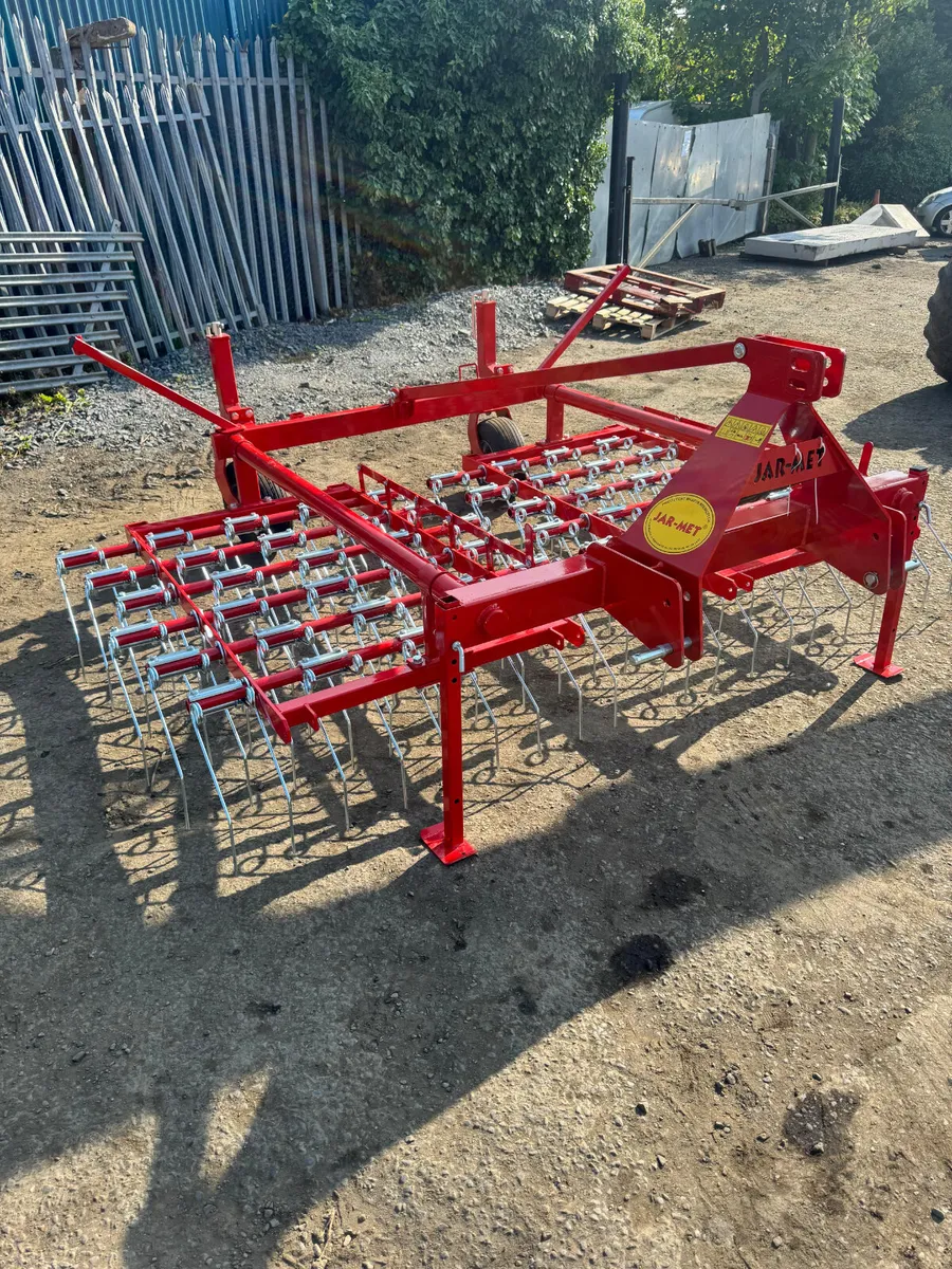 New jarmet 3m front mounted spring tine harrow - Image 1