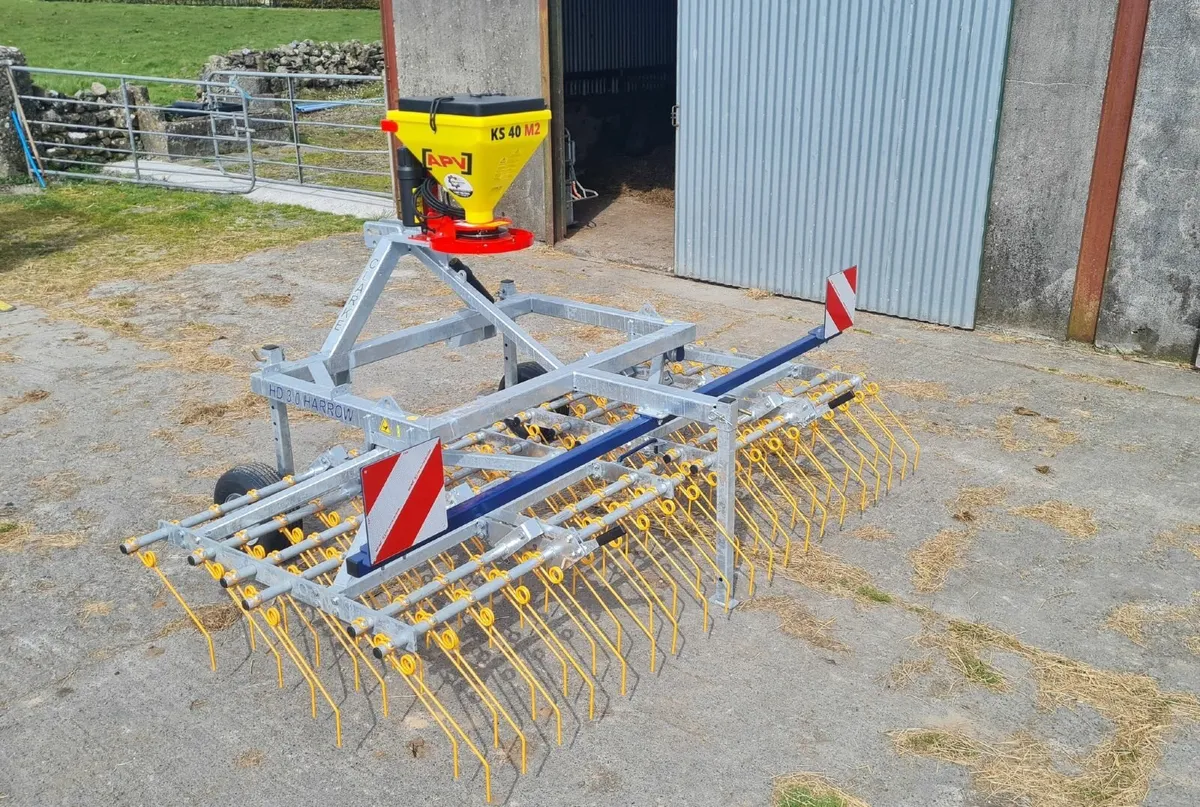 Clarke Heavy Duty Tine Grass Harrows - Image 1