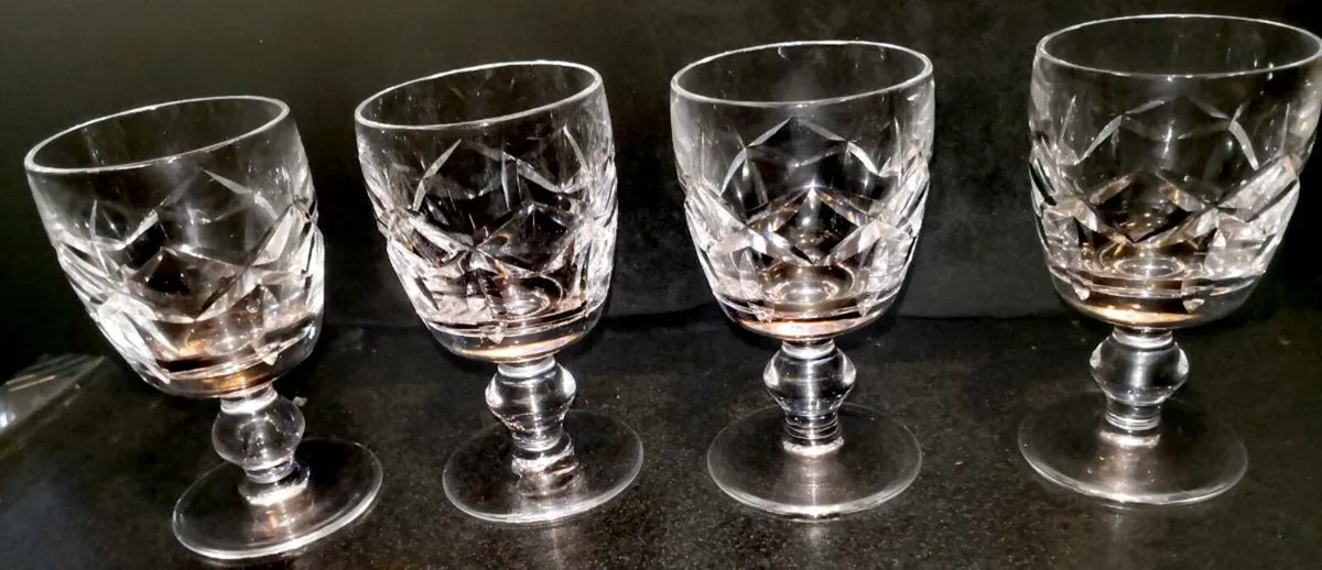 4x Waterford Kerry port glasses - Image 1