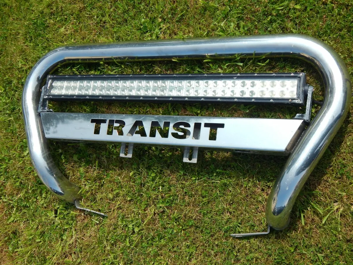 Ford transit bull bar with LED lights - Image 3