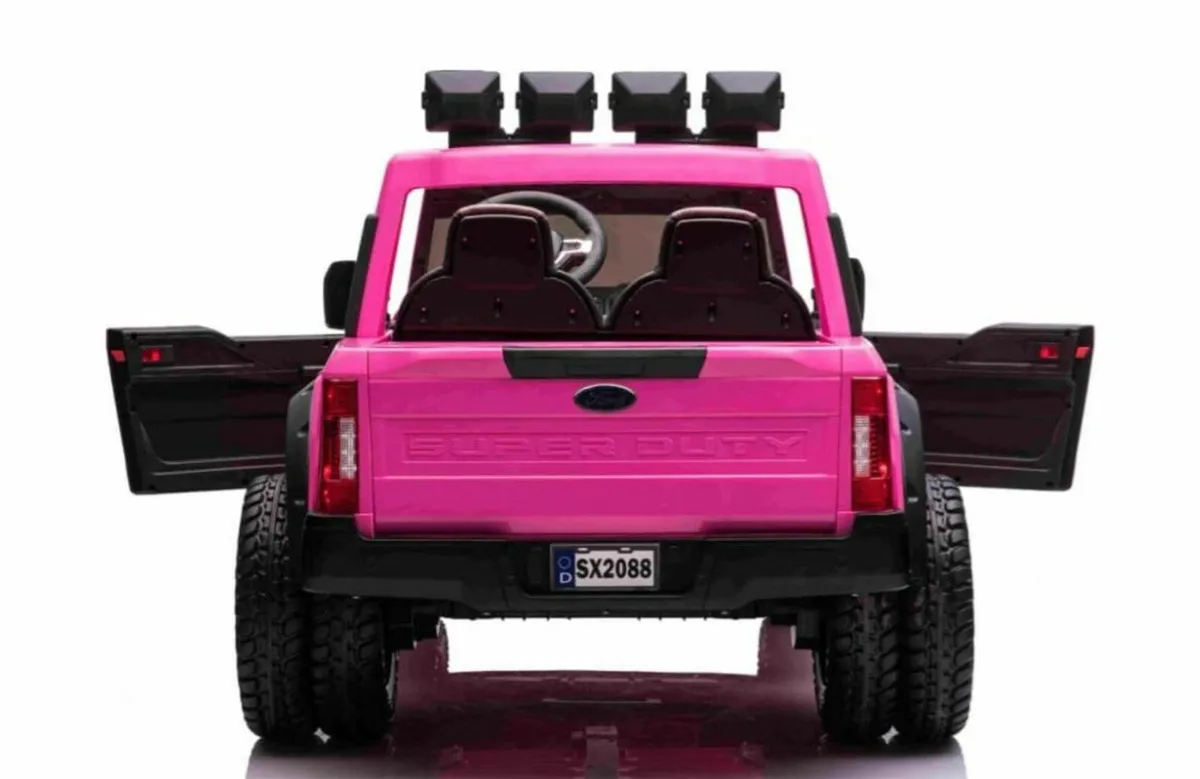 Ford Super Duty F450 24V Electric Ride On Pink - Image 2