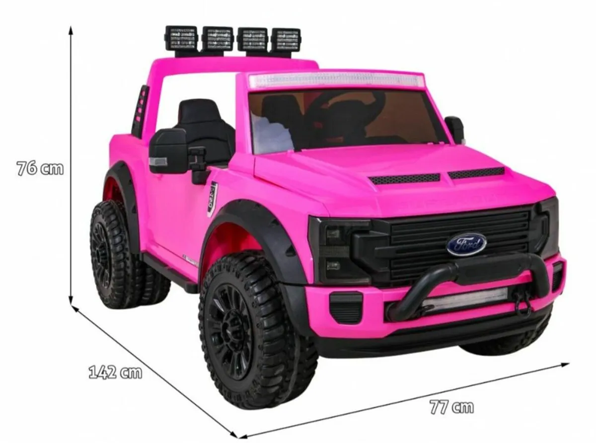 Ford Super Duty F450 24V Electric Ride On Pink - Image 3