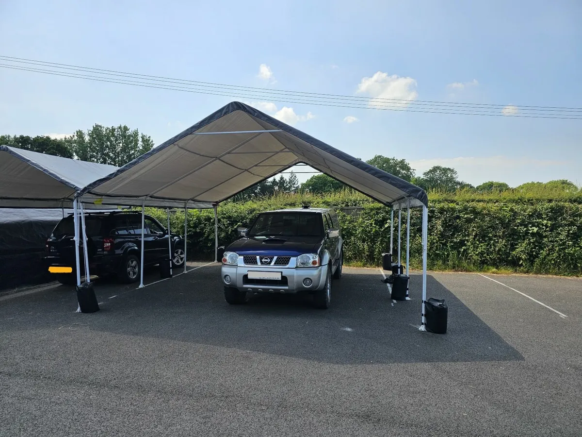 Double Canopy Carport 20 x 18 x 10.8 ft - Image 1
