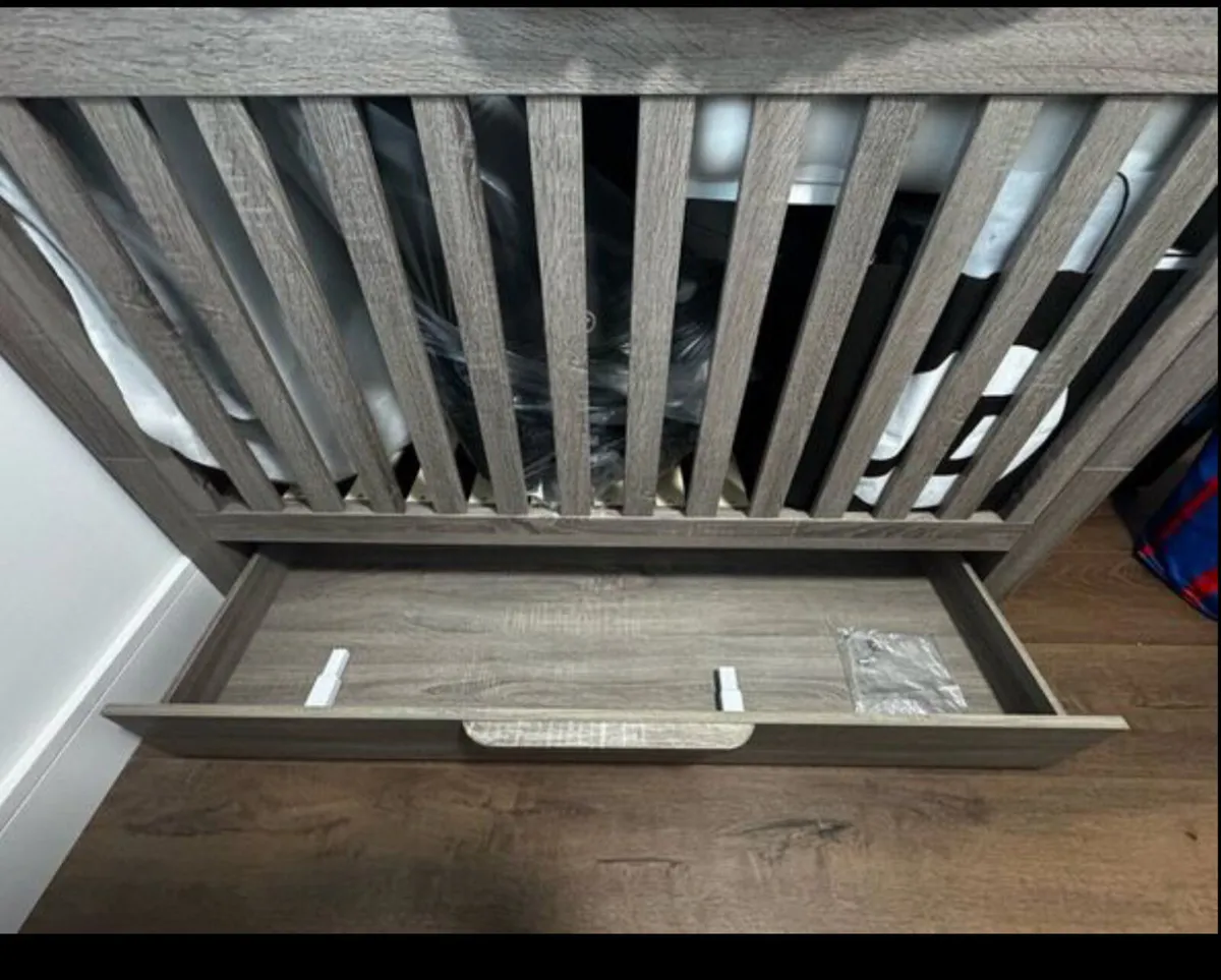 Franklin Cot Bed + Franklin Dresser - Image 1