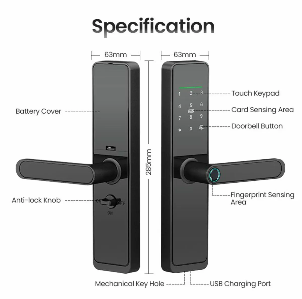 Smart Door Lock  with FREE DELIVERY - Image 3