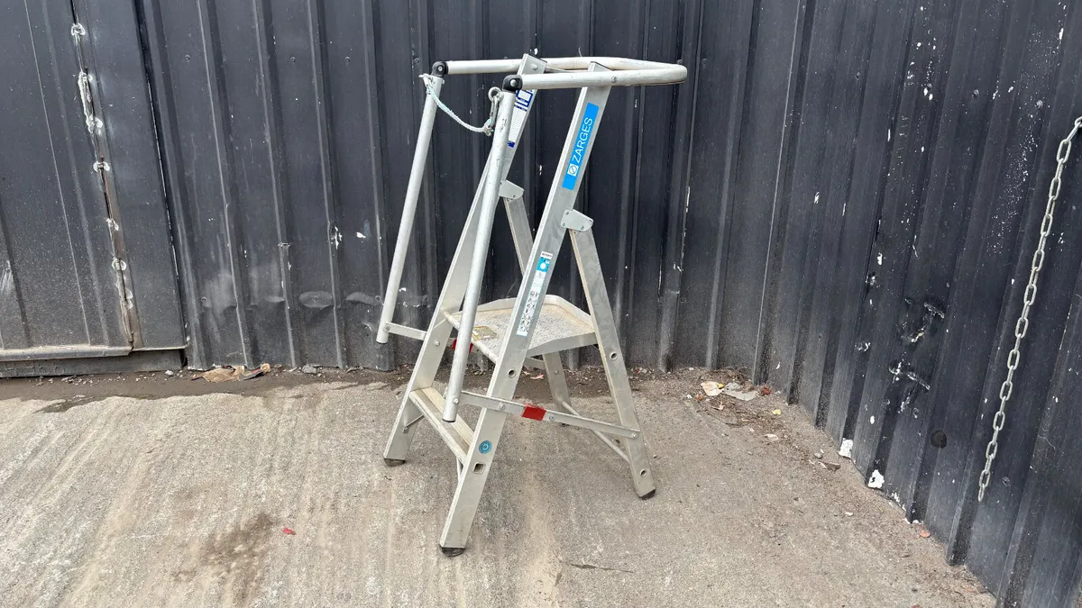Aluminium Hop-up step ladder - Image 3