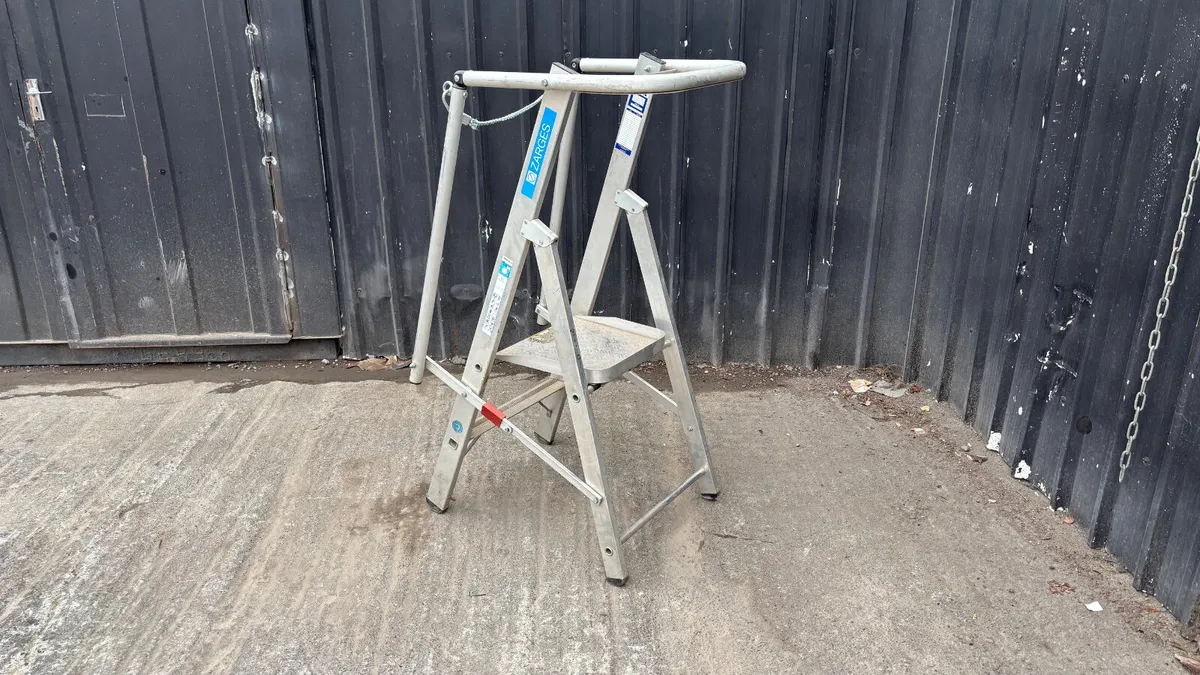 Aluminium Hop-up step ladder - Image 4