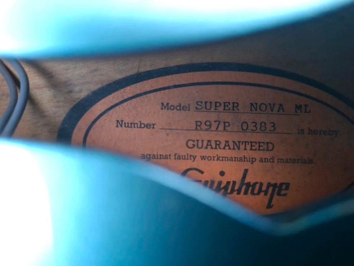 '90's Epiphone Supernova Noel Gallagher Signature - Image 4