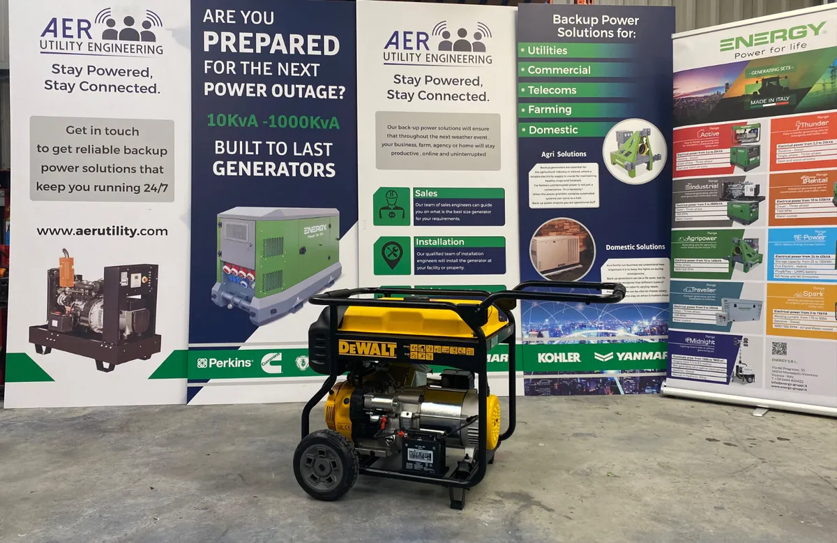 Dewalt 8.5Kw / 9.5Kva  petrol generator - Image 1