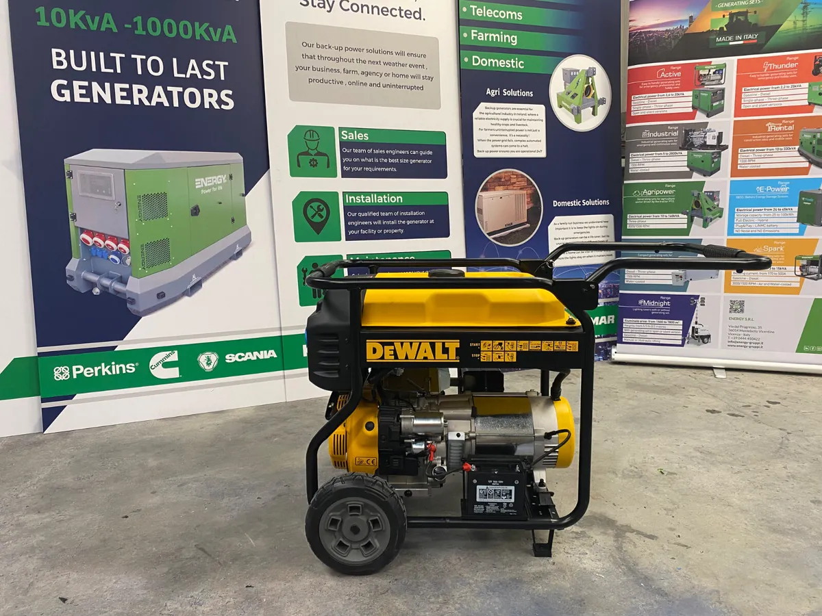 Dewalt 8.5Kw / 9.5Kva  petrol generator - Image 3