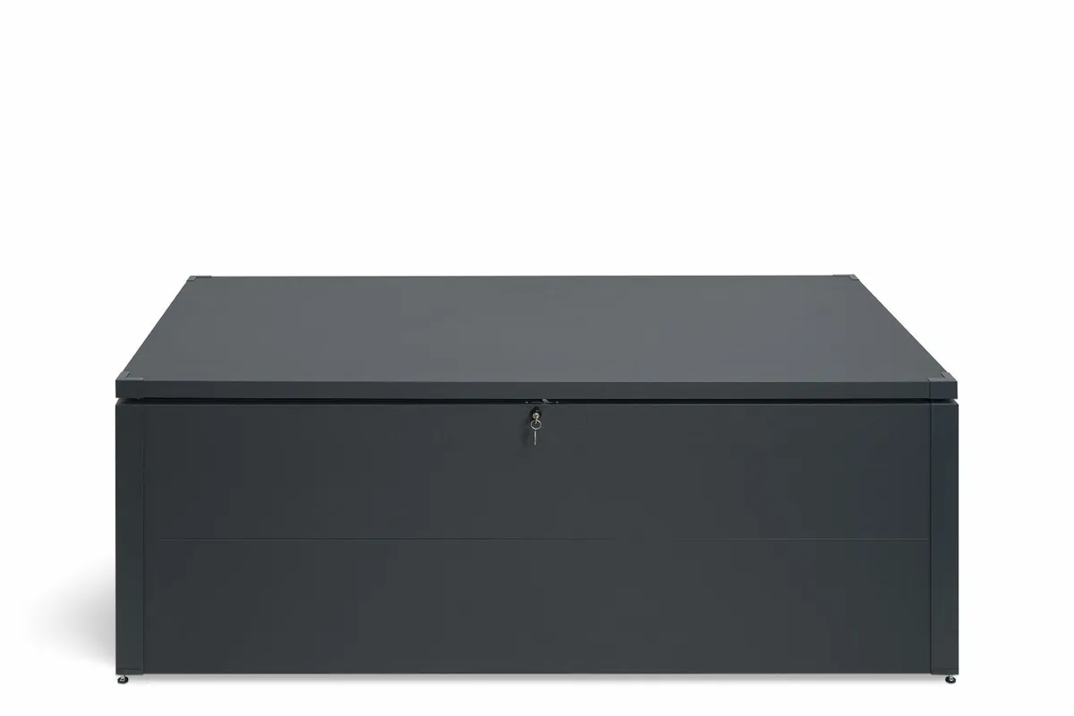 Metal Terrace Box Small 470L Anthracite Grey - Image 1