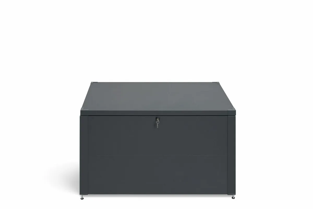 Metal Terrace Box Small 470L Anthracite Grey - Image 3
