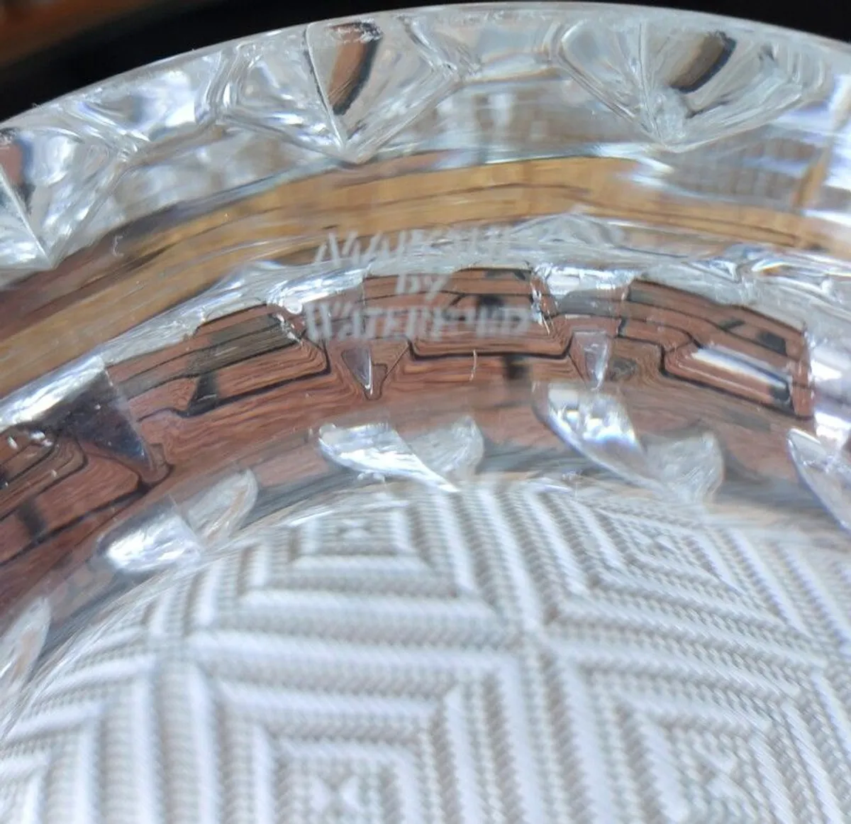 Large "Marquis" By Waterford Flared Crystal Bowl - Image 4