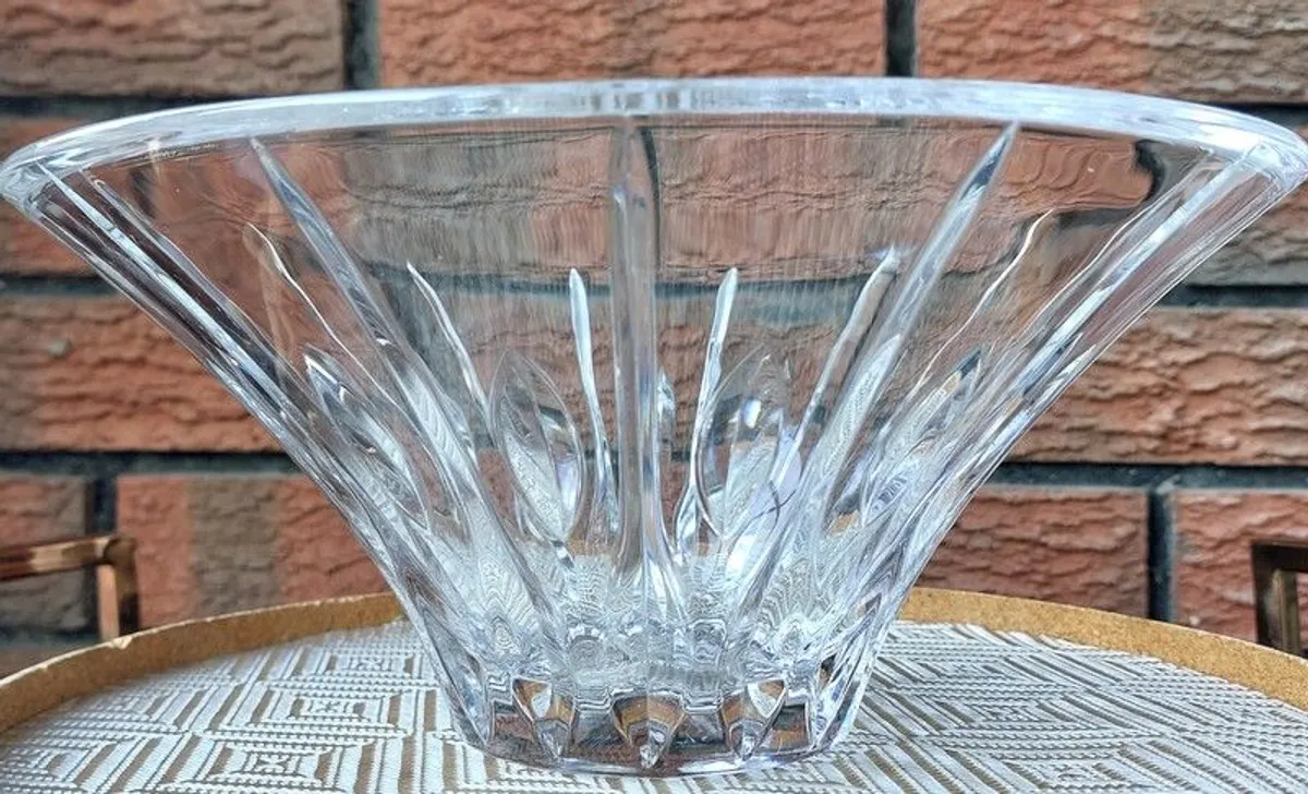Large "Marquis" By Waterford Flared Crystal Bowl - Image 1