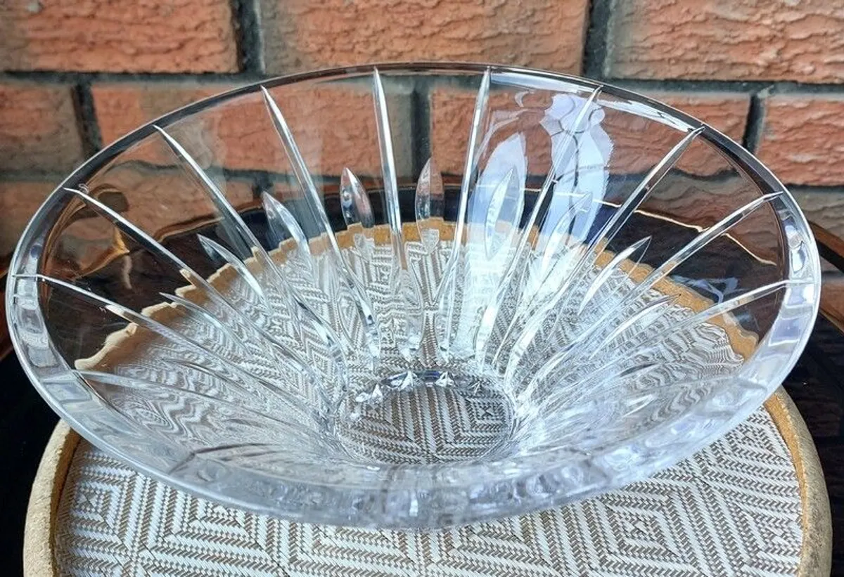 Large "Marquis" By Waterford Flared Crystal Bowl - Image 3