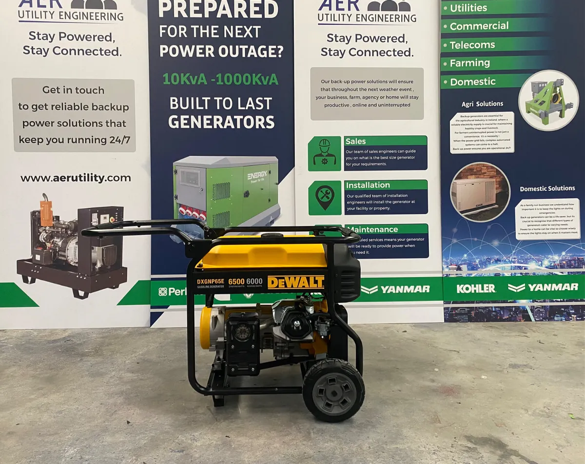 Dewalt 6.5Kw  /  7Kva petrol generator - Image 1