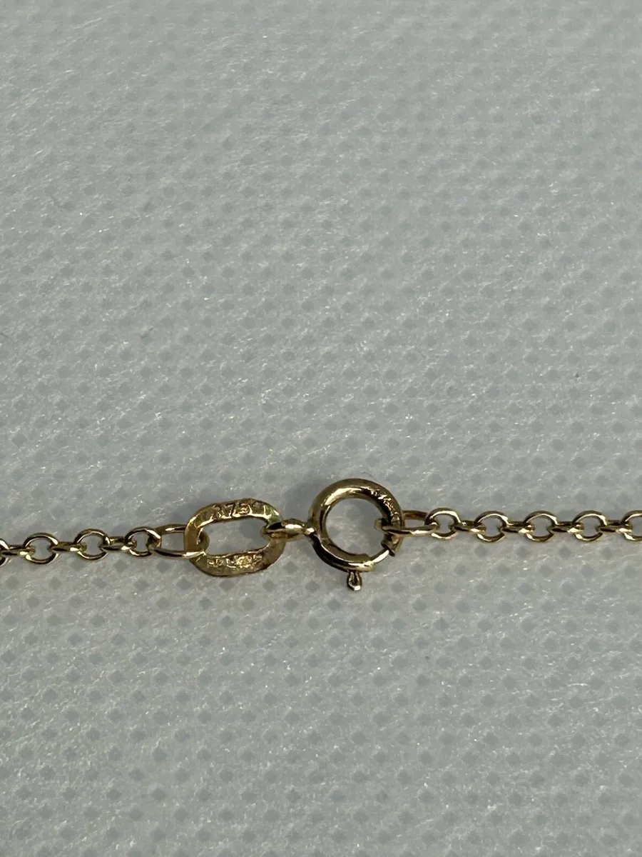 9ct gold 16/18 inch necklace - Image 4