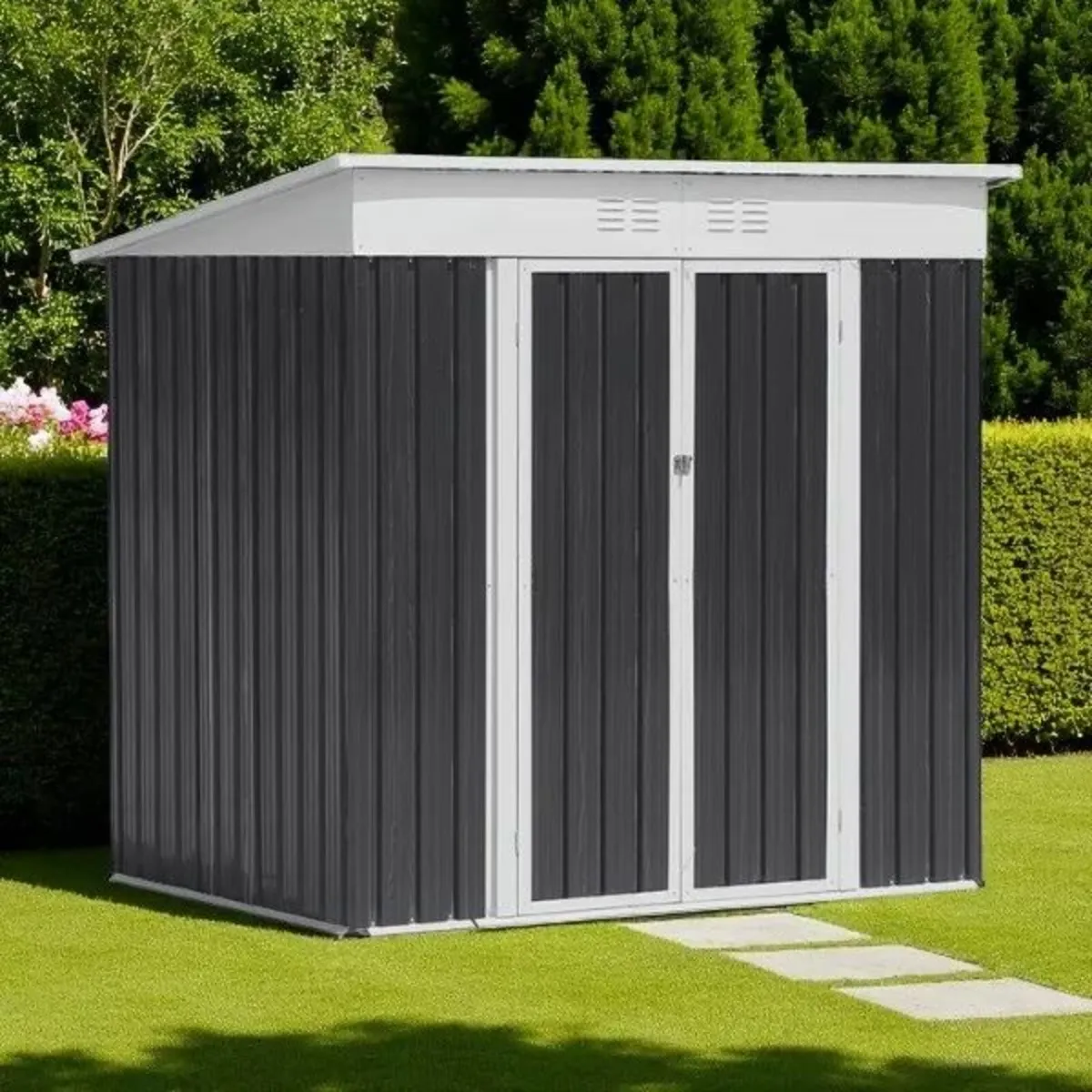 Metal Shed 5x3FT Slanted Roof –Durable  Shed - Image 3