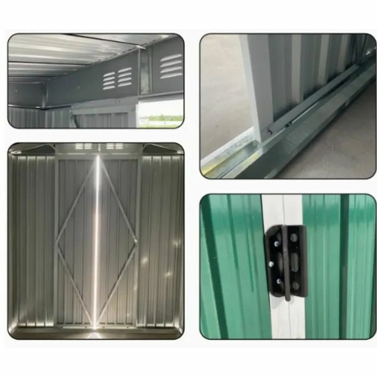 Metal Shed 5x3FT Slanted Roof –Durable  Shed - Image 4