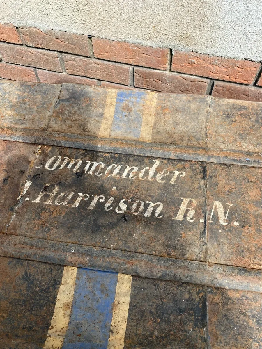 c1940s Commander Harrison Royal Navy Trunk - Image 3