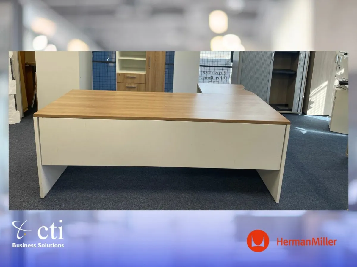 12 x Herman Miller Office Desks & Peds - Grade A - Image 3