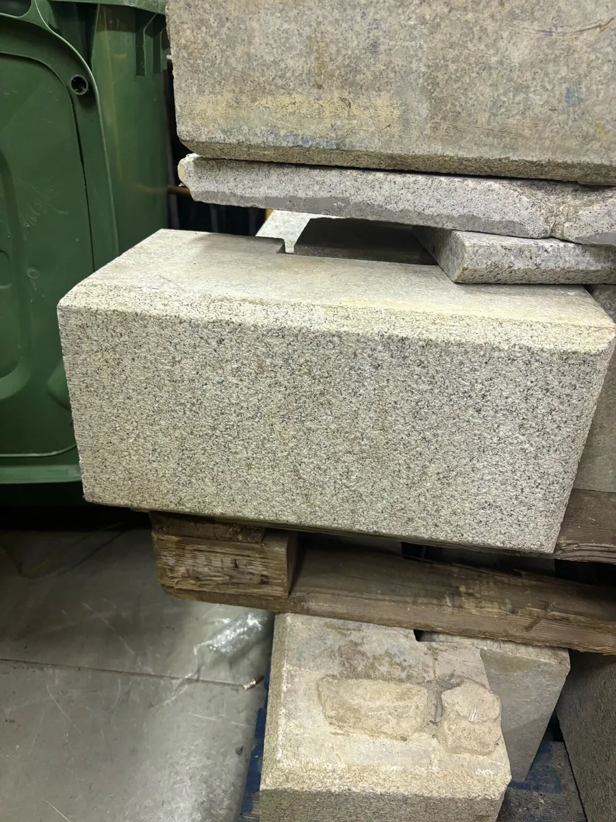 Granite coin stones and head - Image 2