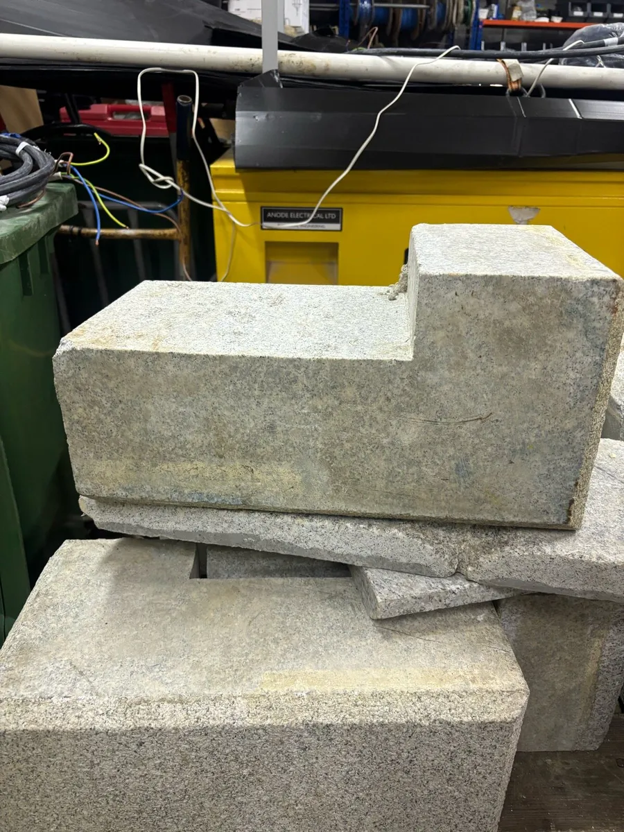 Granite coin stones and head - Image 3