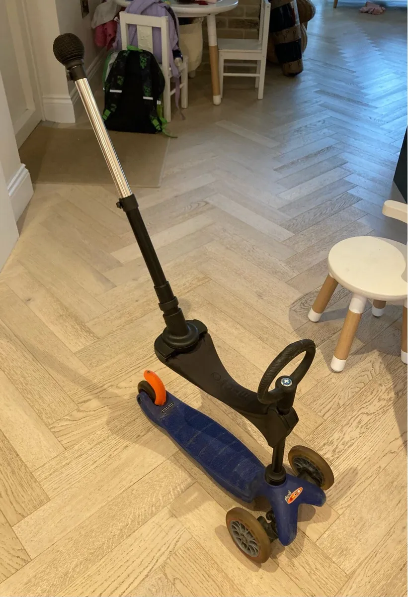 Kids blue 3-in-1 micro scooter - Image 3