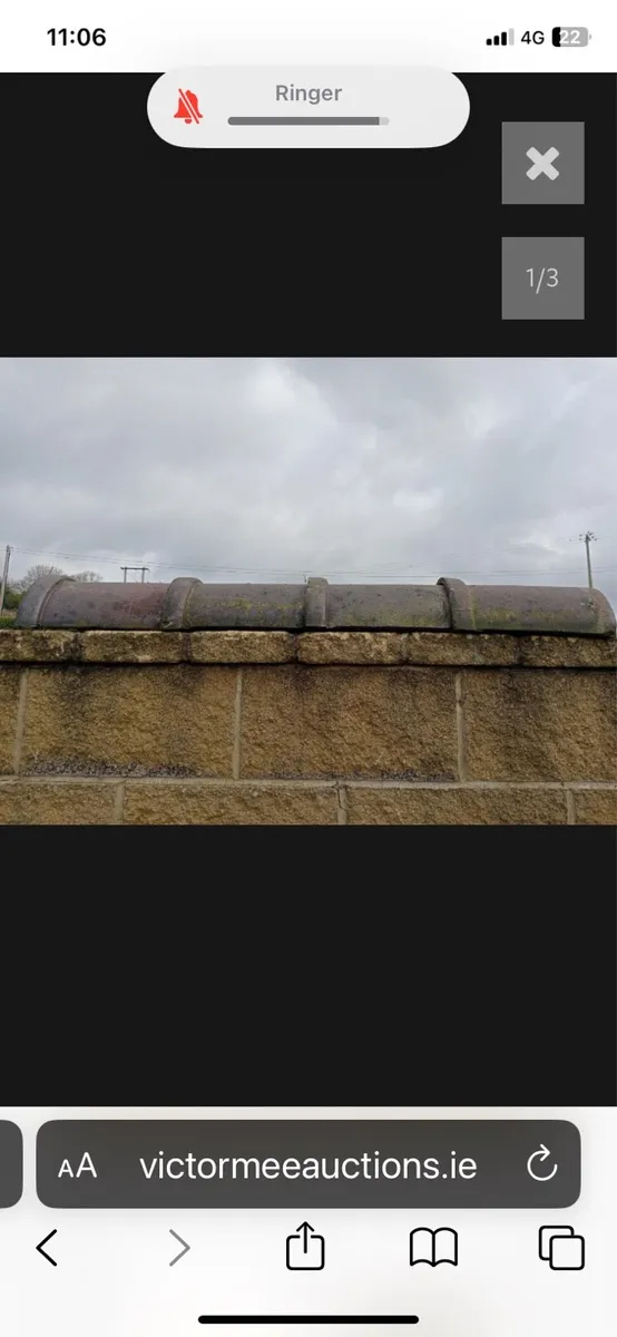 Reclaimed Half round ridge tiles - Image 3