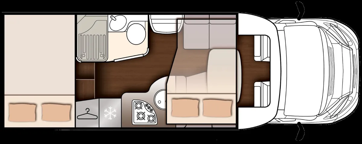 Fixed Bed Motorhome with Large Garage - Image 3