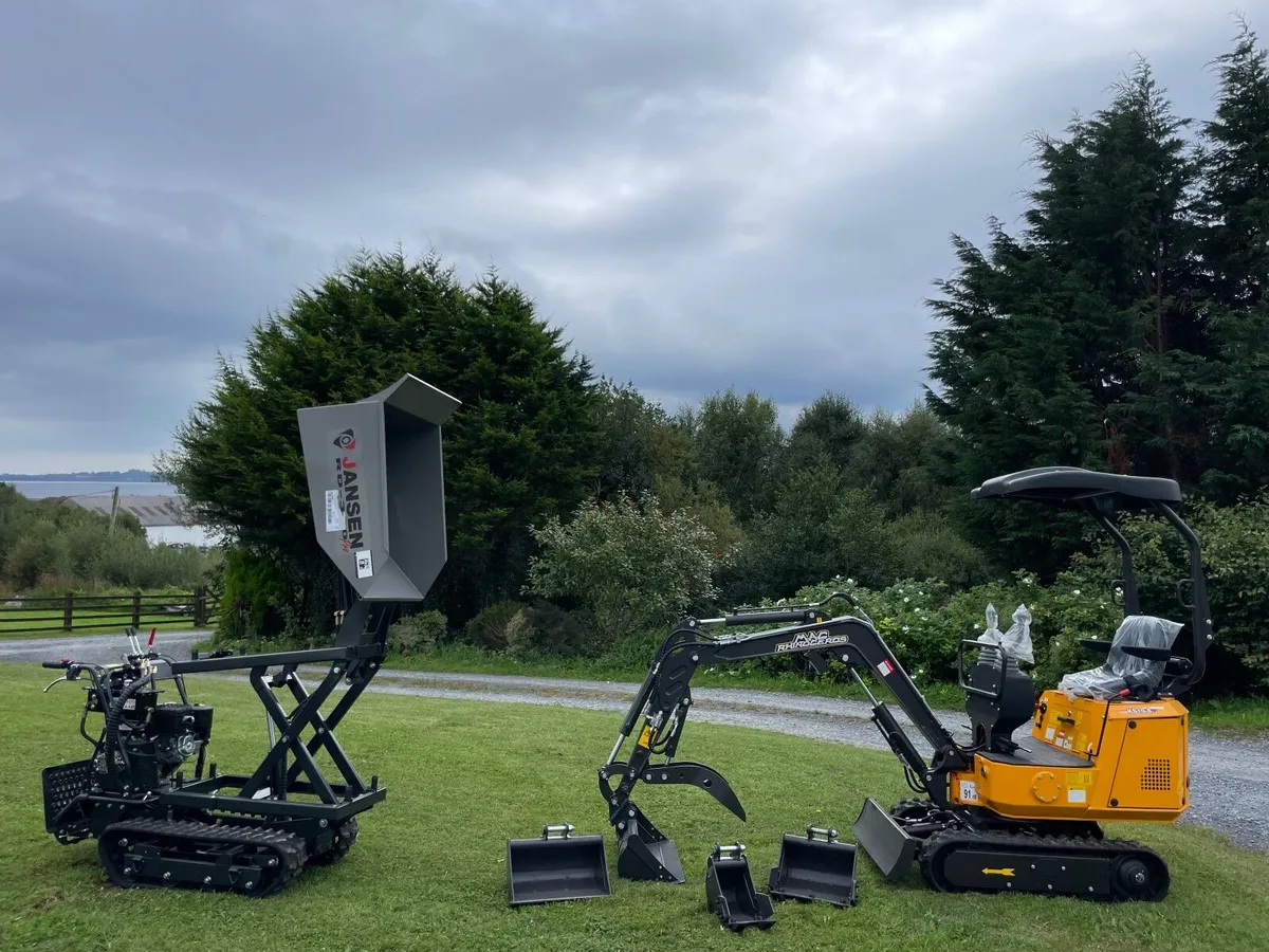 Micro digger Tracked dumper packages. Finance. - Image 1