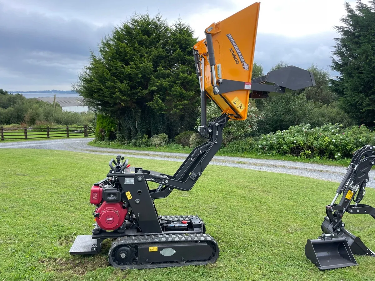 Rhino 1 ton digger/dumper package. Finance. - Image 4