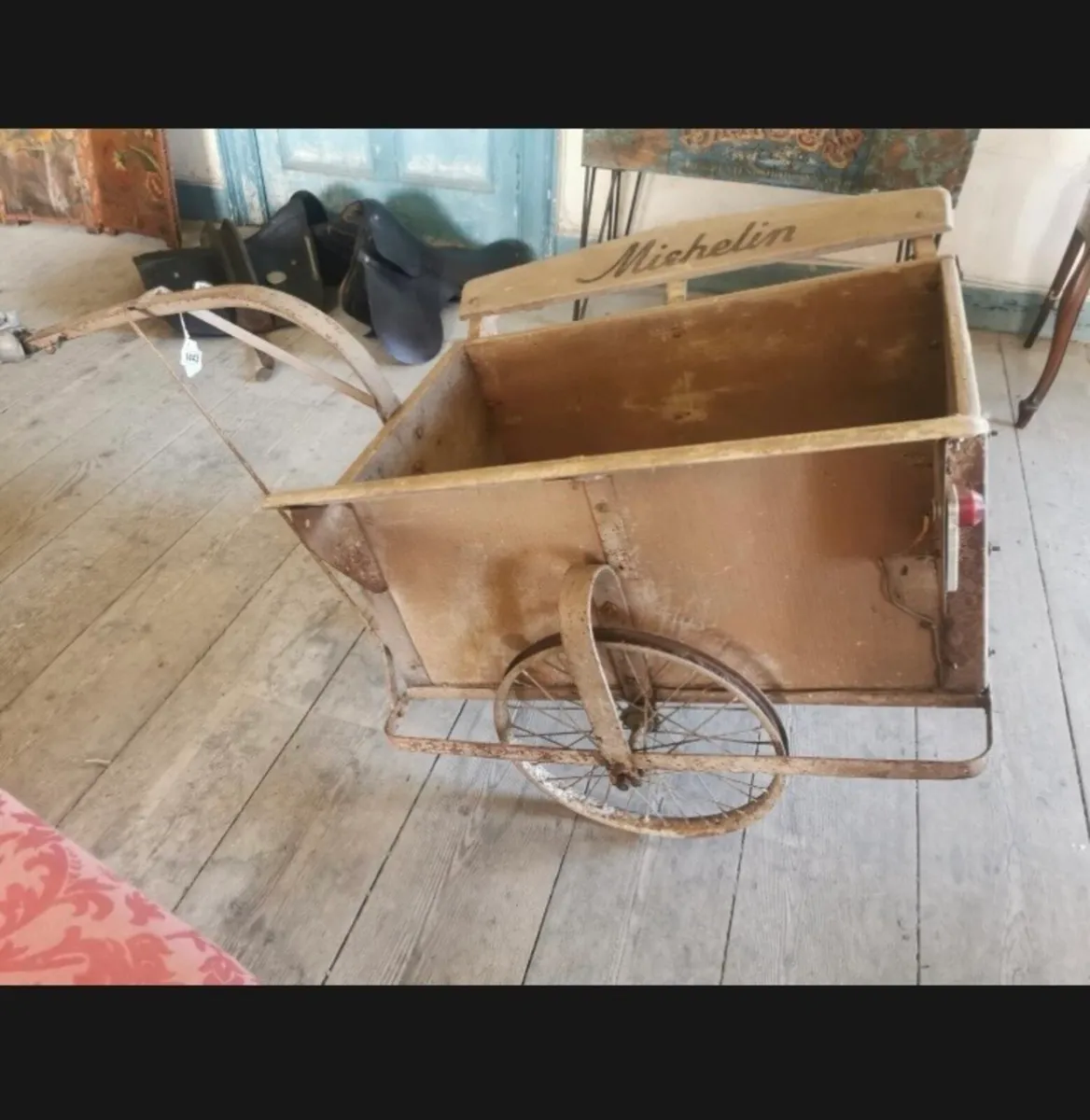 Vintage 1930 Michelin bike trialer - Image 2