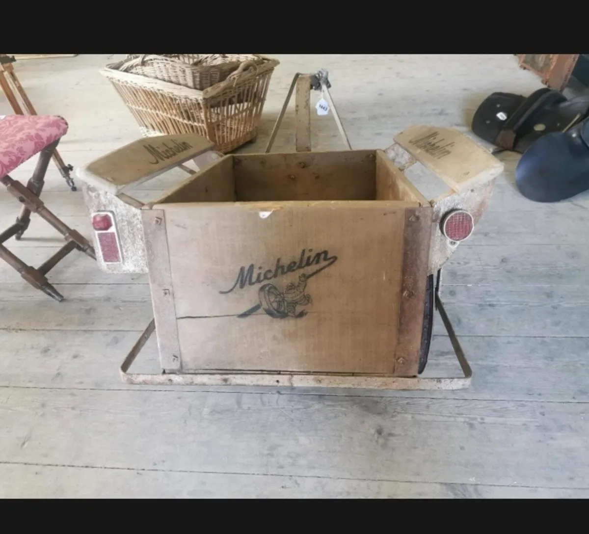 Vintage 1930 Michelin bike trialer - Image 3