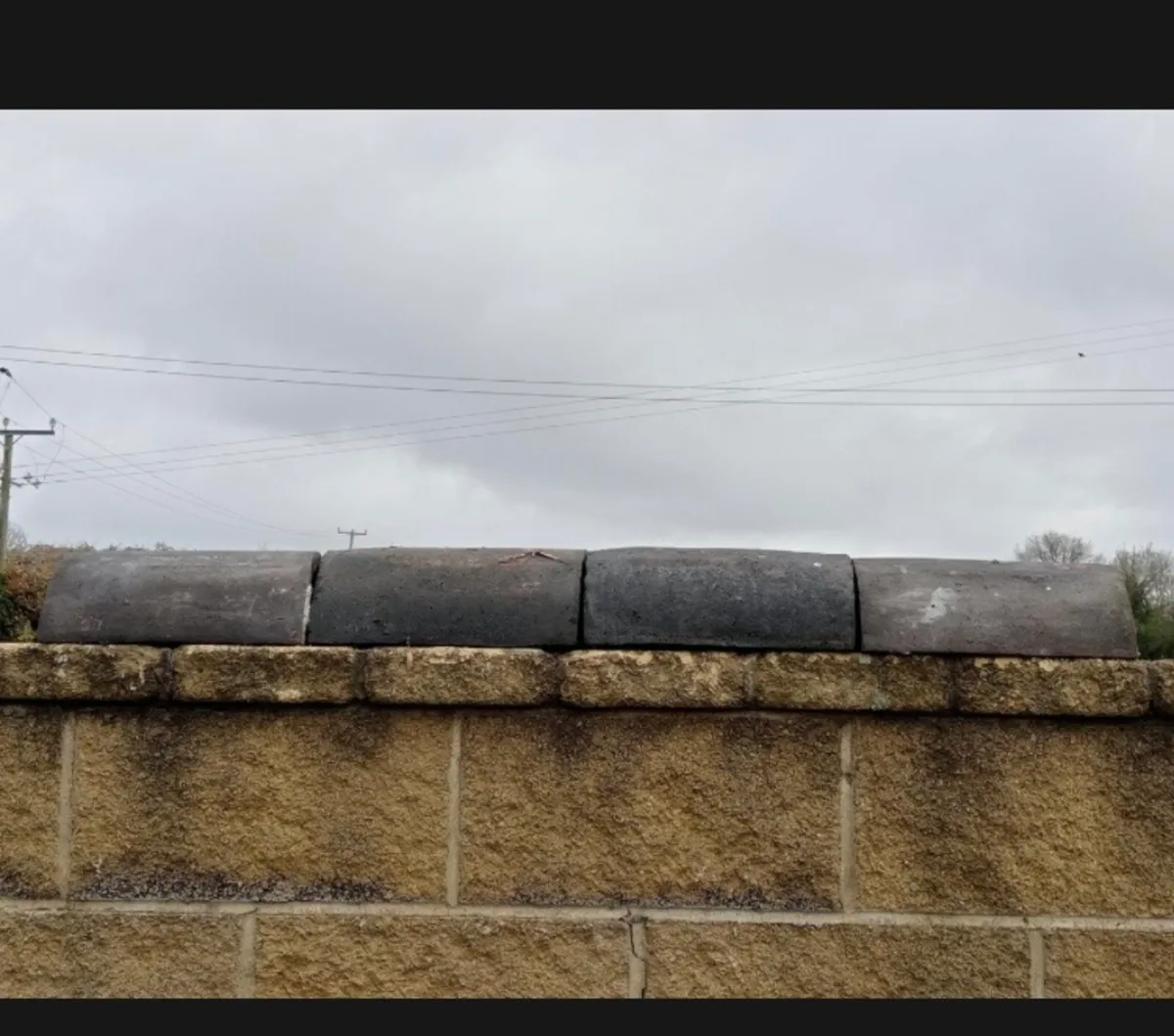 Reclaimed half round ridge tiles - Image 1