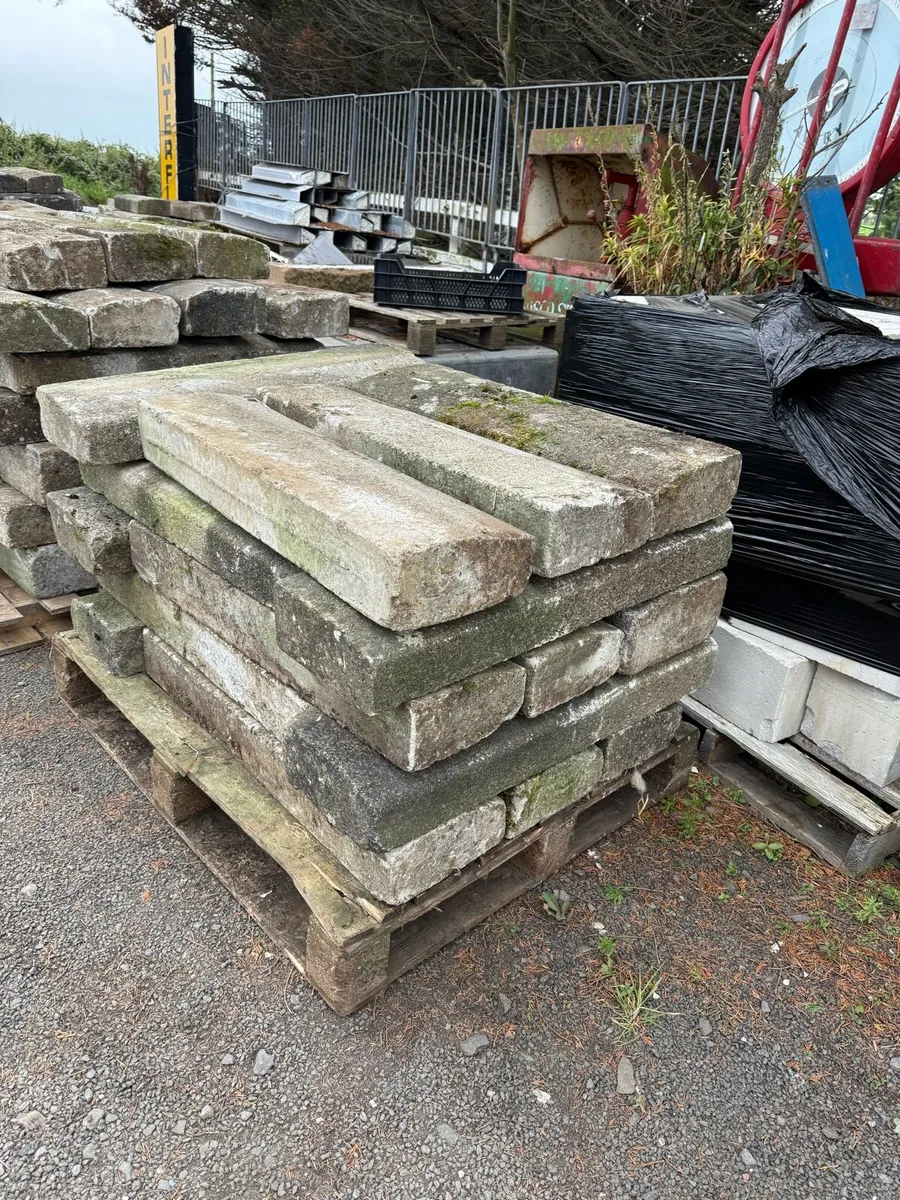 Large quantity of reclaimed concrete kerbs - Image 1