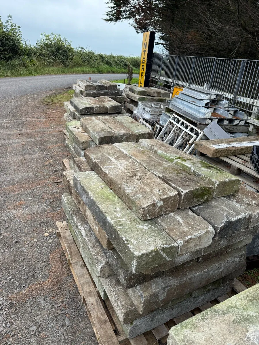 Large quantity of reclaimed concrete kerbs - Image 2