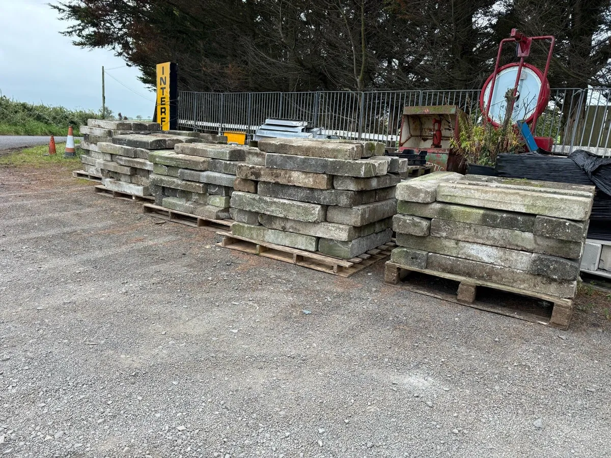 Large quantity of reclaimed concrete kerbs - Image 3