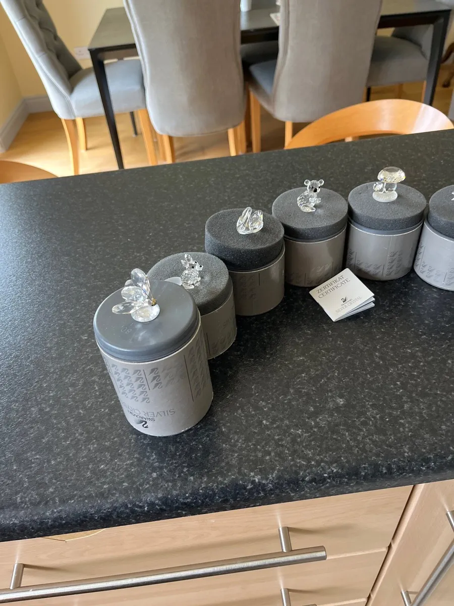 9 Swarovski silver crystal - Image 1