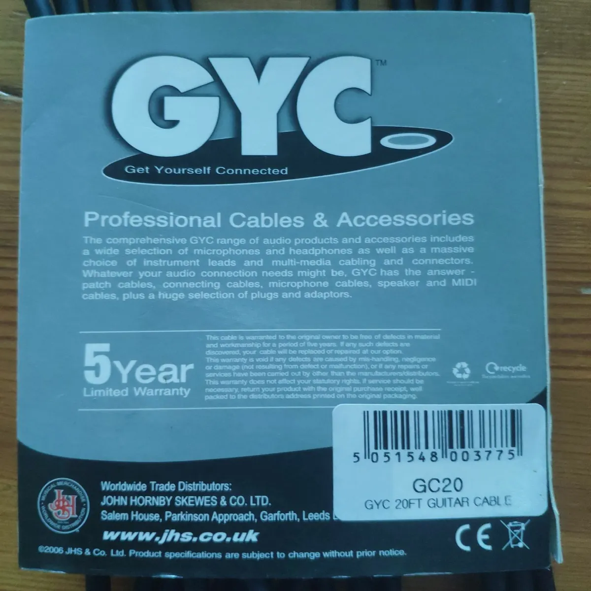 GYC  Audio Cable 20ft/6M - Image 4