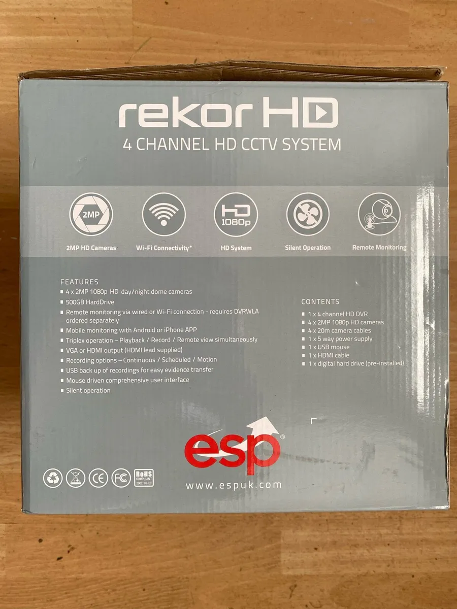 Rekor HD CCTV 4 Channel System Kit (Dundrum) - Image 3
