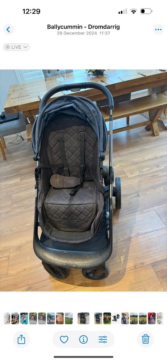 Navy icandy peach double buggy - Image 3