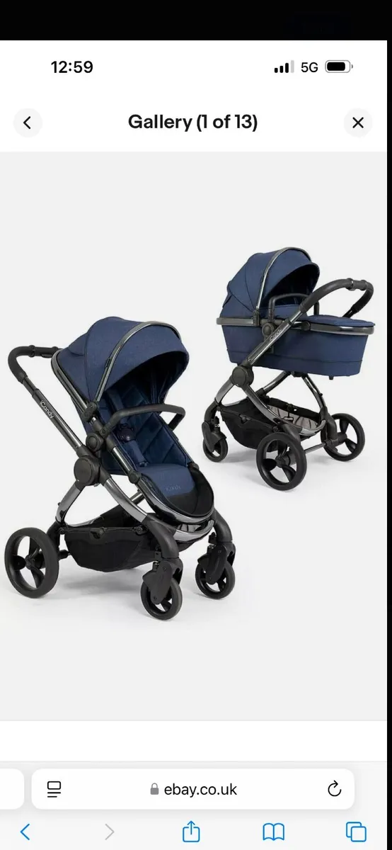 Navy icandy peach double buggy - Image 1