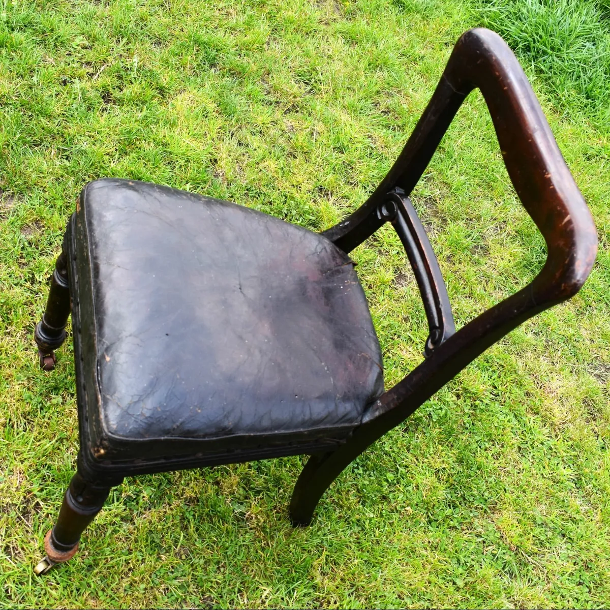 Antique Ballon Back Dining Chair - Image 4