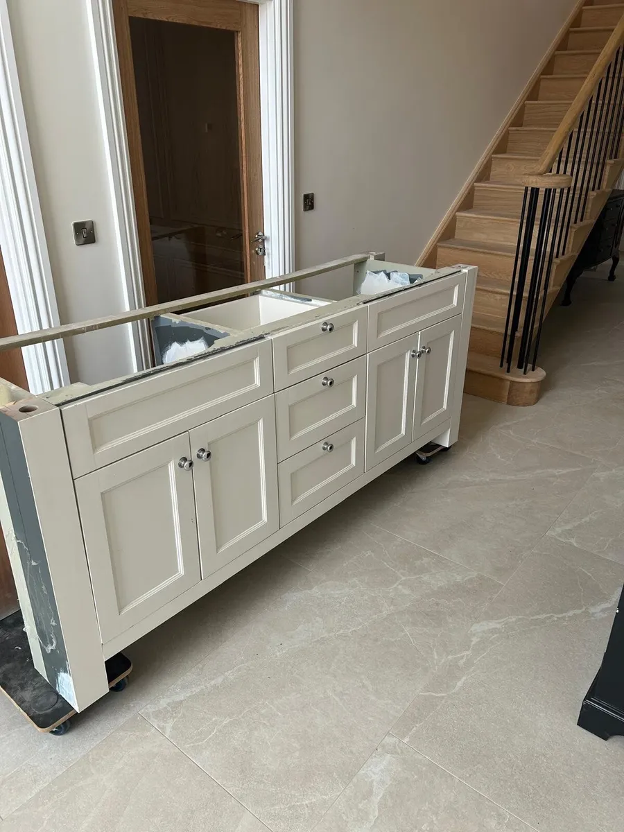Handmade double sink vanity unit - Image 1